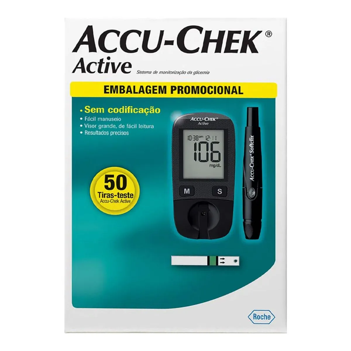 ACCU-CHEK ACTIVE KIT COMPLETO C/50 TIRAS