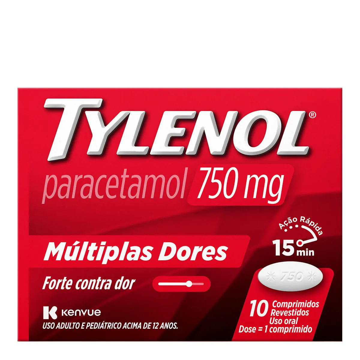 TYLENOL 750MG C/10