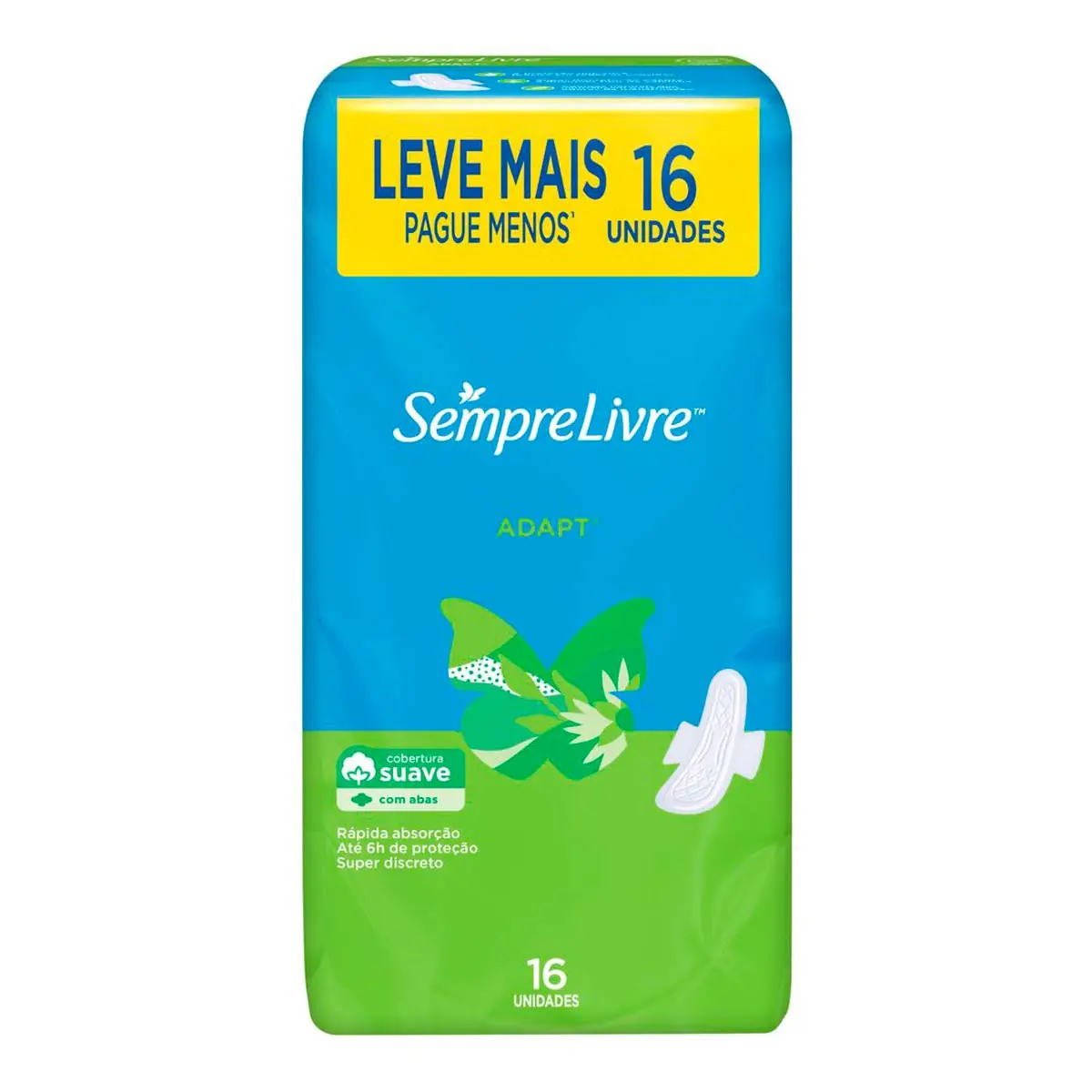 ABS SEMPRE LIVRE ADAP SUAVE C/16