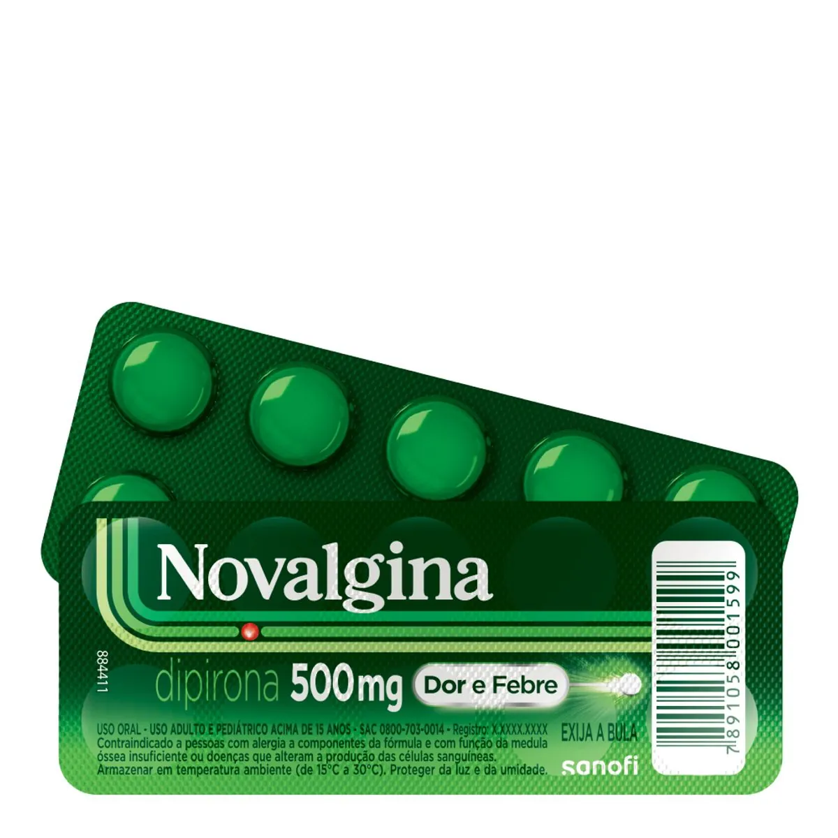 NOVALGINA 500MG C/10 CARTELA