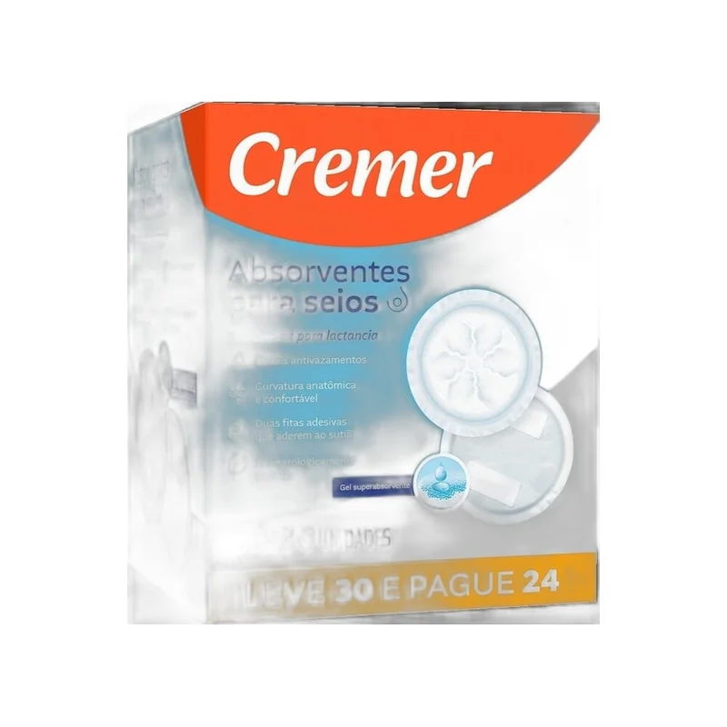 ABSORVENTE PARA SEIOS L30PG24 CREMER