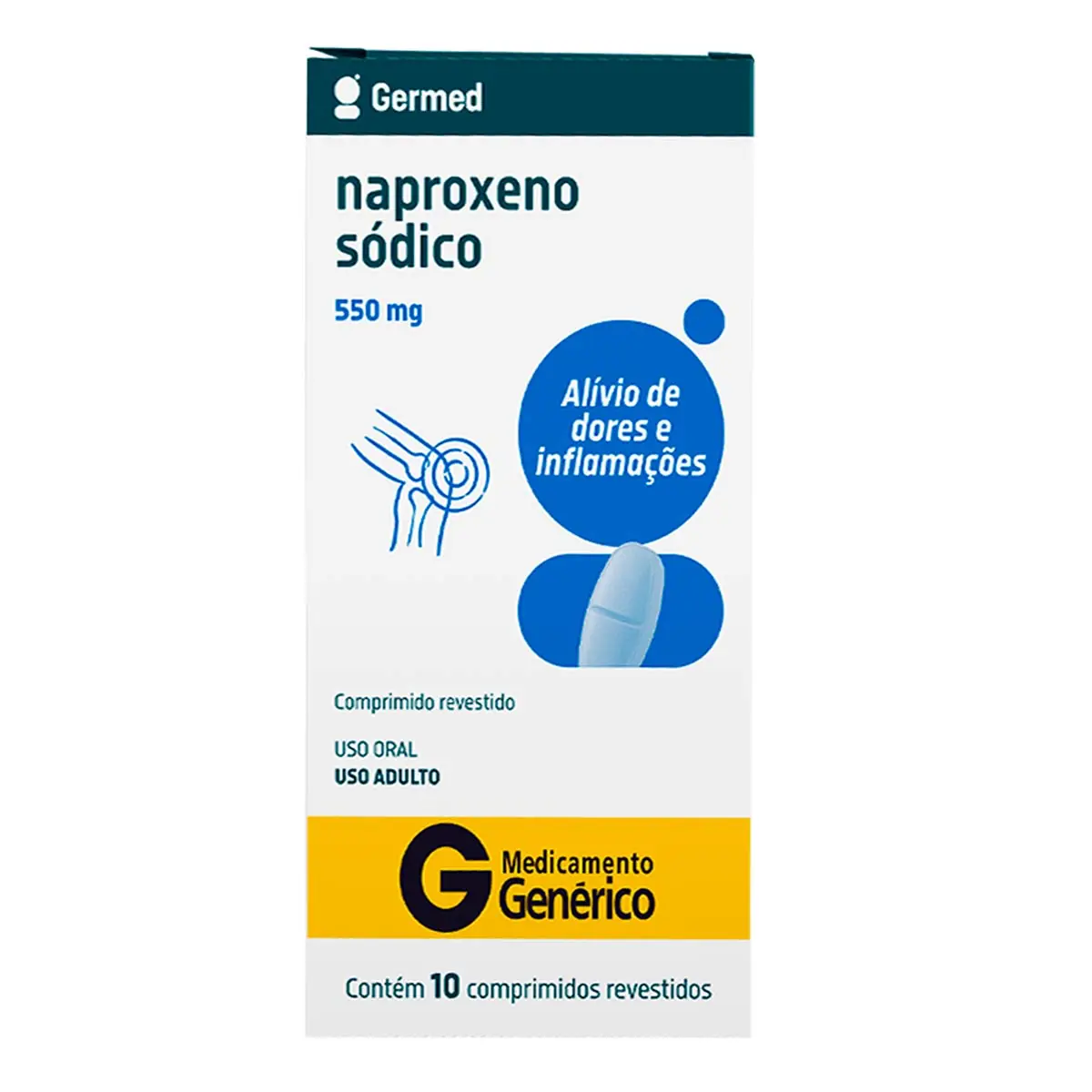 NAPROXENO 550MG C/10 GMD