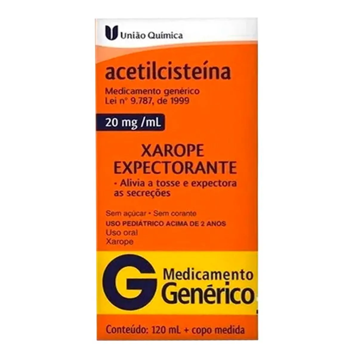 ACETILCISTEINA 20MG 120ML UNQ