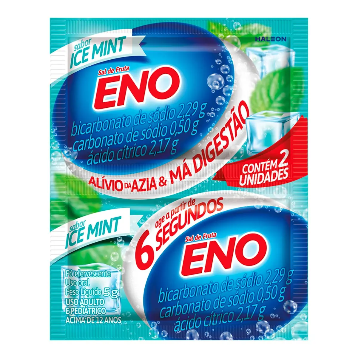 SAL DE FRUTA ENO ICE MINT  ENV C/2