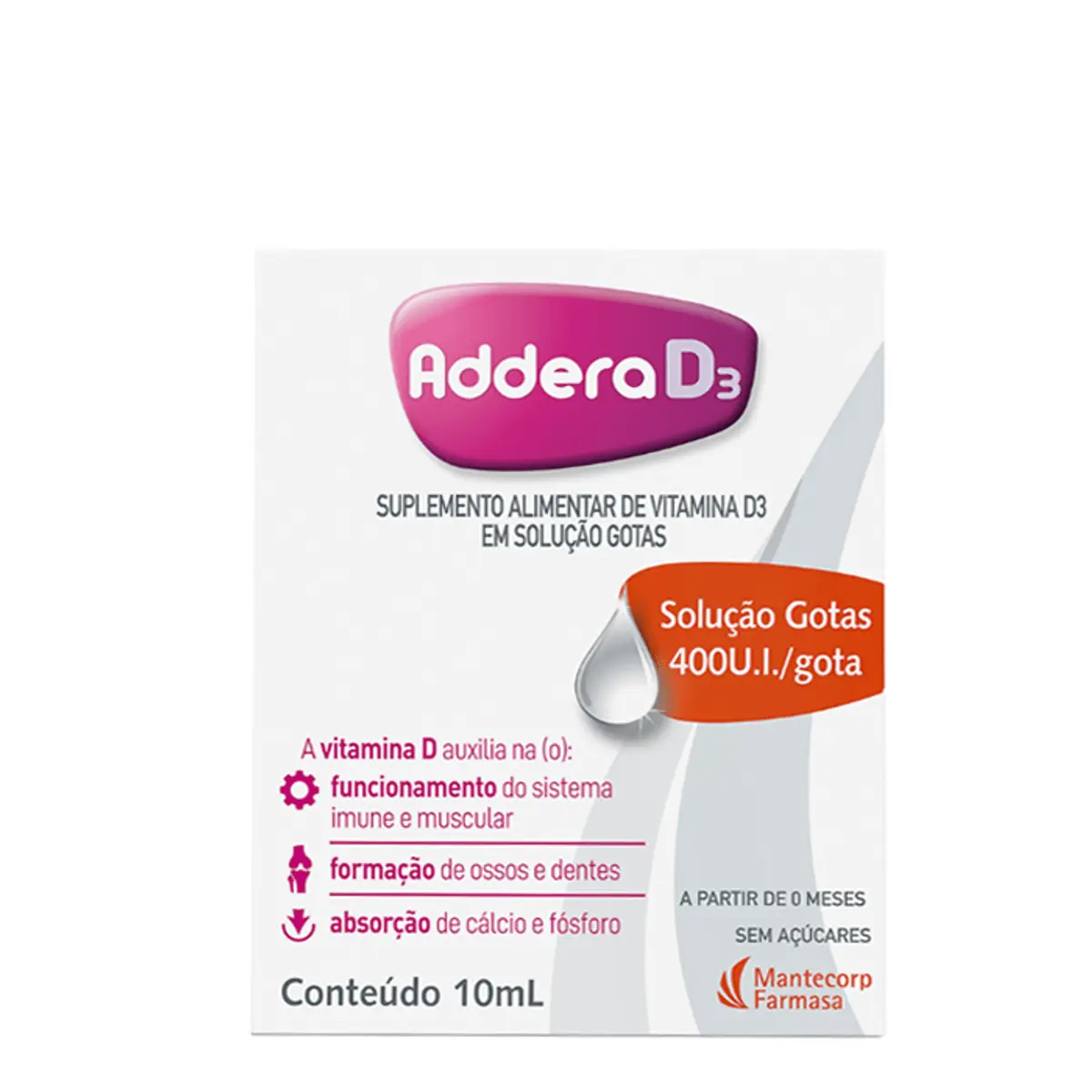ADDERA D3 400UI GTS 10ML