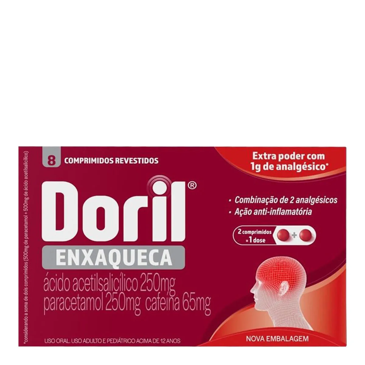 DORIL ENXAQUECA C/8