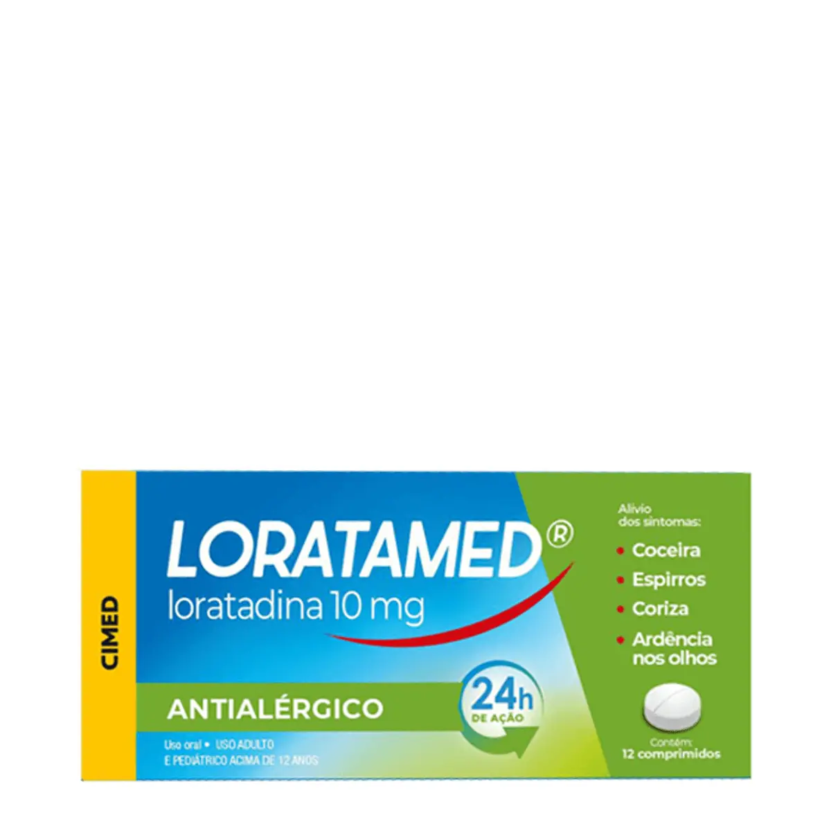 LORATADINA 10MG C/12 LORATAMED 10MG C/12
