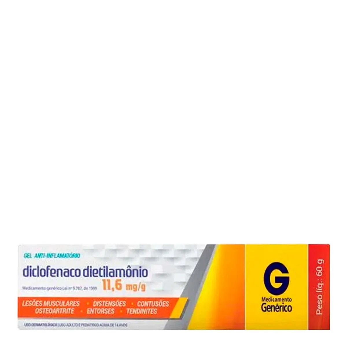 DICLOFENACO DIETILAMONIO 11,6MG/G GEL 60G CMD