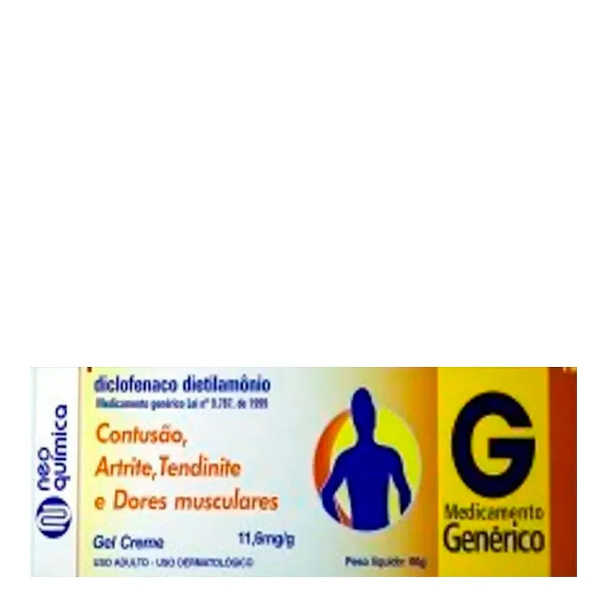 DICLOFENACO DIETILAMONIO 11,6MG/G GEL 60G NEO