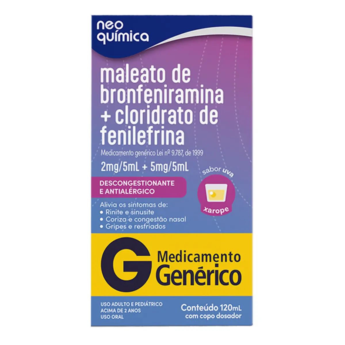 BRONFENIRAMINA+FENILEFRINA 120ML=DECONGEX