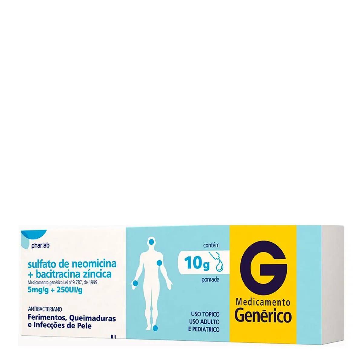 NEOMICINA+BACITRACINA 10G PHARLAB
