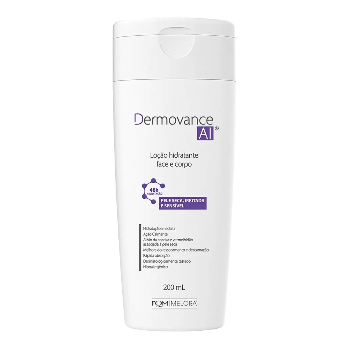 LOCAO HIDRATANTE CORPORAL DERMOVANCE AI FACE E COR