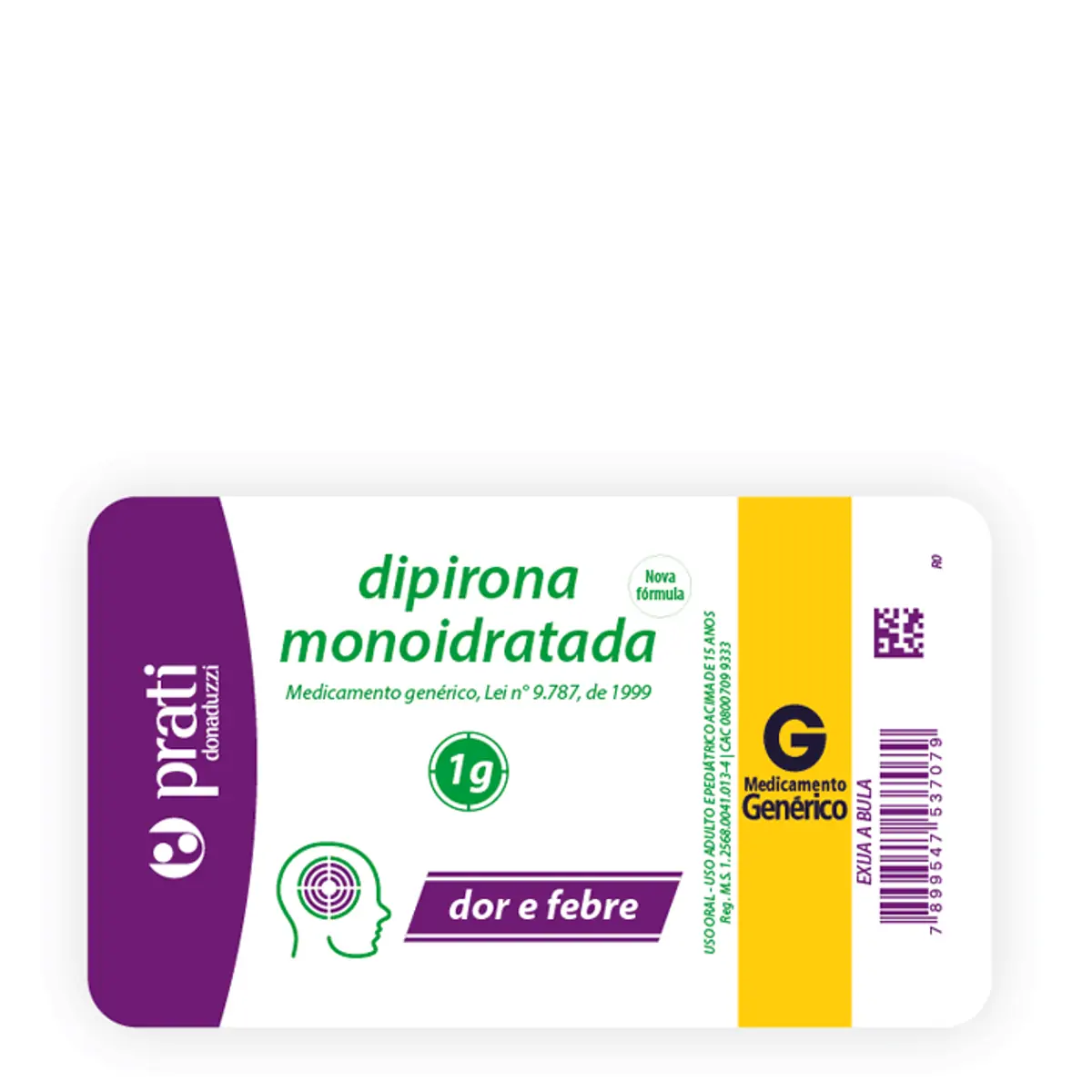 DIPIRONA 1G C/8 PRATI